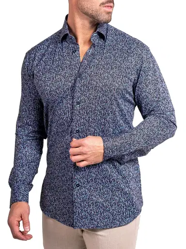 Maceoo Men's Fibonacci Stretch Ascension Shirt - Black | Thumbnail 5 Maceoo Men's Fibonacci Stretch Ascension Shirt - Black | Thumbnail 5
