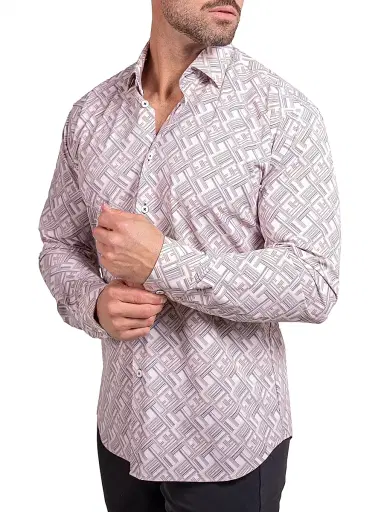 Maceoo Men's Fibonacci Stretch Ascension Shirt - White | Thumbnail 5 Maceoo Men's Fibonacci Stretch Ascension Shirt - White | Thumbnail 5