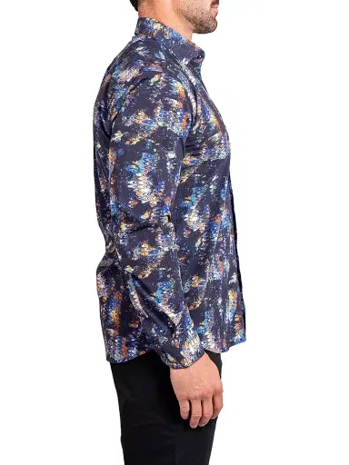 Maceoo Men's Fibonacci Stretch Ascension Shirt - Black | Thumbnail 7 Maceoo Men's Fibonacci Stretch Ascension Shirt - Black | Thumbnail 7