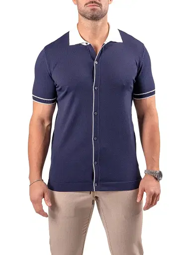 Maceoo Men's Button Polo Shirt | Thumbnail 2 Maceoo Men's Button Polo Shirt | Thumbnail 2