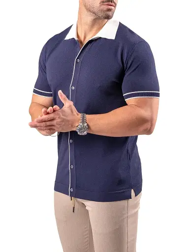 Maceoo Men's Button Polo Shirt | Thumbnail 3 Maceoo Men's Button Polo Shirt | Thumbnail 3