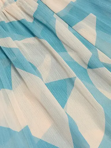 MISA Los Angeles Women's Nila Printed A-Line Maxi Skirt - Mosaic Sky | Thumbnail 7 MISA Los Angeles Women's Nila Printed A-Line Maxi Skirt - Mosaic Sky | Thumbnail 7