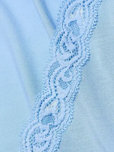 Natori Women's Feathers Essentials Lace-Trim A-line Minidress - Blue - Size XL | Thumbnail 6 Natori Women's Feathers Essentials Lace-Trim A-line Minidress - Blue - Size XL | Thumbnail 6