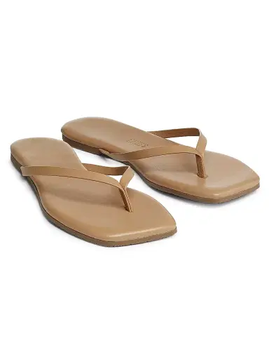 Tkees Women's Square-Toe Lily Leather Sandals - Coco Butter | Thumbnail 2 Tkees Women's Square-Toe Lily Leather Sandals - Coco Butter | Thumbnail 2