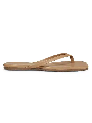 Tkees Women's Square-Toe Lily Leather Sandals - Coco Butter | Thumbnail 1 Tkees Women's Square-Toe Lily Leather Sandals - Coco Butter | Thumbnail 1