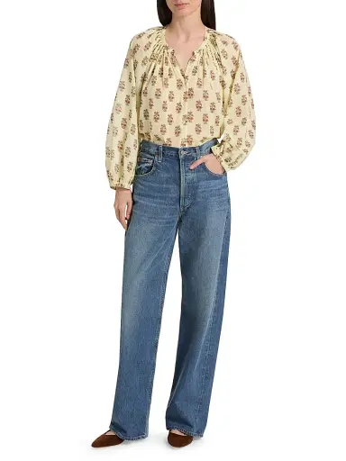 DÔEN Women's Jonie Floral Cotton Top | Thumbnail 2 DÔEN Women's Jonie Floral Cotton Top | Thumbnail 2