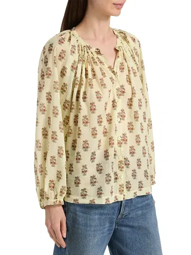 DÔEN Women's Jonie Floral Cotton Top | Thumbnail 4 DÔEN Women's Jonie Floral Cotton Top | Thumbnail 4
