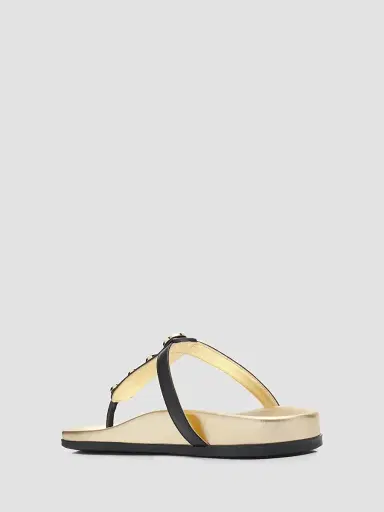 Manolo Blahnik Women's Ruja Dome-Stud Leather Thong Sandals | Thumbnail 4 Manolo Blahnik Women's Ruja Dome-Stud Leather Thong Sandals | Thumbnail 4