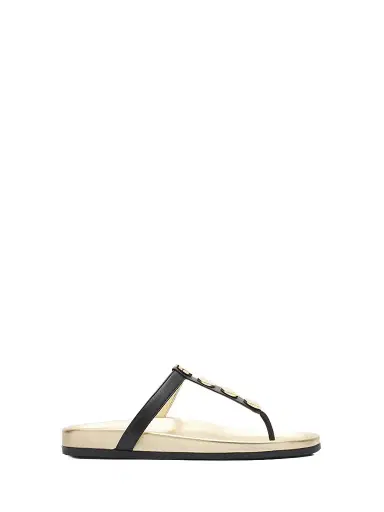 Manolo Blahnik Women's Ruja Dome-Stud Leather Thong Sandals | Thumbnail 1 Manolo Blahnik Women's Ruja Dome-Stud Leather Thong Sandals | Thumbnail 1