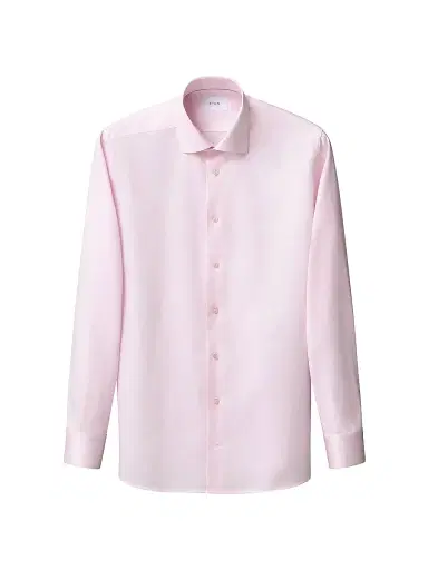 Eton Men's Striped Cotton-Blend Slim-Fit Shirt - Pink - Size 17.5 | Thumbnail 2 Eton Men's Striped Cotton-Blend Slim-Fit Shirt - Pink - Size 17.5 | Thumbnail 2