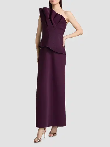 Acler Women's Forever Young Lugano Maxi Dress - Fig | Thumbnail 3 Acler Women's Forever Young Lugano Maxi Dress - Fig | Thumbnail 3