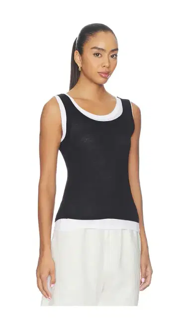 Enza Costa Tissue Jersey Layered Tanks | Thumbnail 2 Enza Costa Tissue Jersey Layered Tanks | Thumbnail 2