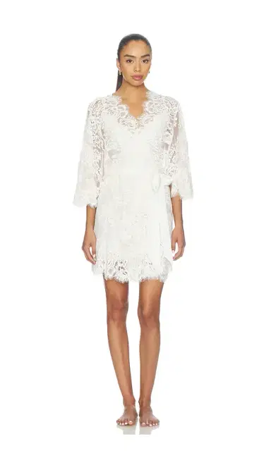 homebodii Peyton Short Lace Robe | Thumbnail 1 homebodii Peyton Short Lace Robe | Thumbnail 1