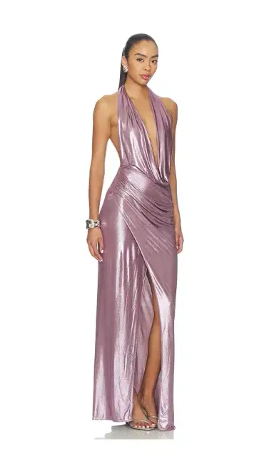 Lapointe Deep Cowl Neck Shirred Gown | Thumbnail 2 Lapointe Deep Cowl Neck Shirred Gown | Thumbnail 2