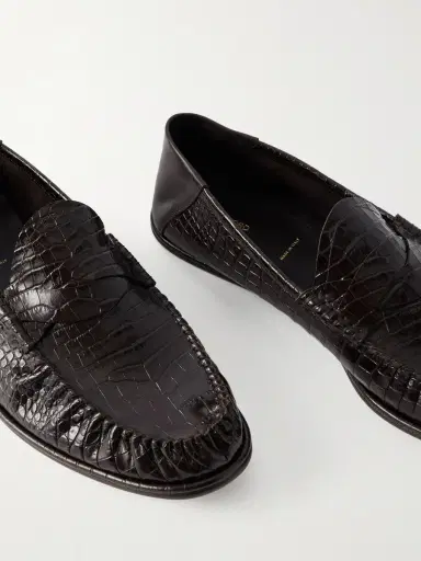 Tom Ford Sebastian Croc-Effect Leather Loafers - Men | Thumbnail 5 Tom Ford Sebastian Croc-Effect Leather Loafers - Men | Thumbnail 5