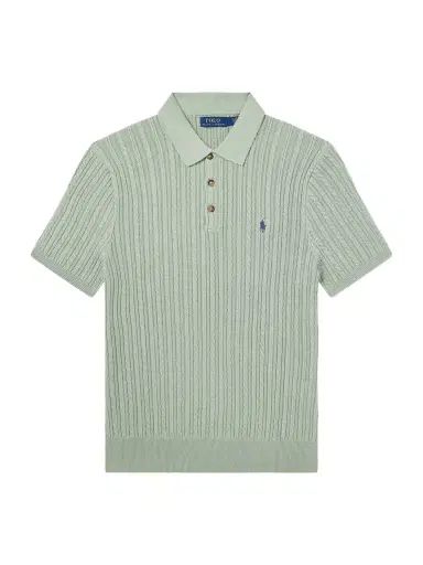 Polo Ralph Lauren Logo-Embroidered Cable-Knit Cotton Polo Shirt - Men | Thumbnail 1 Polo Ralph Lauren Logo-Embroidered Cable-Knit Cotton Polo Shirt - Men | Thumbnail 1