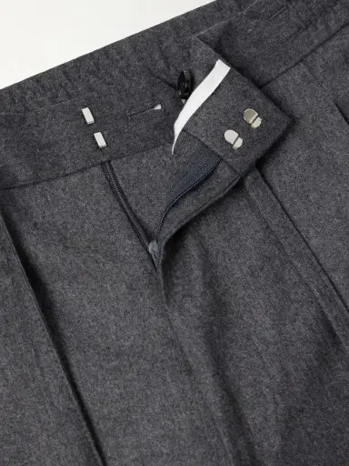 Lardini Straight-Leg Wool and Cashmere-Blend Flannel Trousers - Men | Thumbnail 6 Lardini Straight-Leg Wool and Cashmere-Blend Flannel Trousers - Men | Thumbnail 6