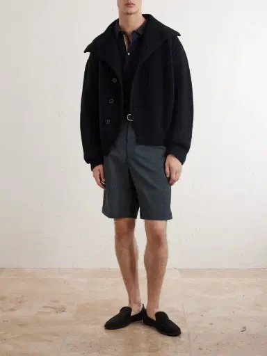 Paul Smith Checked Wool-Blend Seersucker Shorts - Men | Thumbnail 2 Paul Smith Checked Wool-Blend Seersucker Shorts - Men | Thumbnail 2