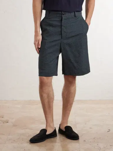 Paul Smith Checked Wool-Blend Seersucker Shorts - Men | Thumbnail 3 Paul Smith Checked Wool-Blend Seersucker Shorts - Men | Thumbnail 3