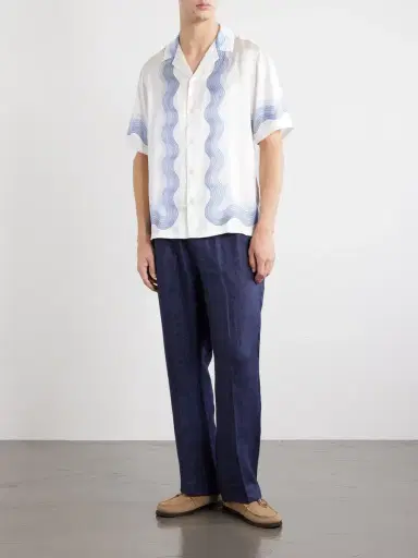 Frescobol Carioca Roberto Silk Shirt - Men | Thumbnail 2 Frescobol Carioca Roberto Silk Shirt - Men | Thumbnail 2
