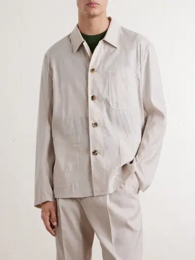 Paul Smith Linen and Wool-Blend Overshirt - Men | Thumbnail 3 Paul Smith Linen and Wool-Blend Overshirt - Men | Thumbnail 3