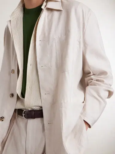 Paul Smith Linen and Wool-Blend Overshirt - Men | Thumbnail 5 Paul Smith Linen and Wool-Blend Overshirt - Men | Thumbnail 5
