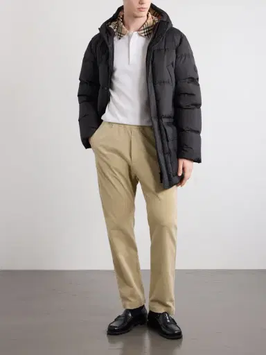 Burberry Hooded Wool-Trimmed Quilted Shell Down Jacket - Men | Thumbnail 2 Burberry Hooded Wool-Trimmed Quilted Shell Down Jacket - Men | Thumbnail 2