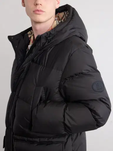 Burberry Hooded Wool-Trimmed Quilted Shell Down Jacket - Men | Thumbnail 5 Burberry Hooded Wool-Trimmed Quilted Shell Down Jacket - Men | Thumbnail 5