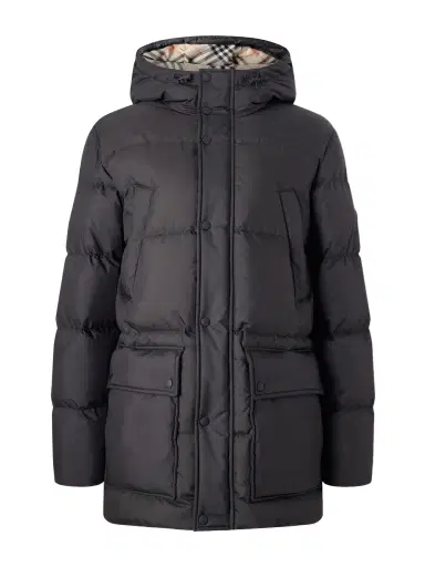 Burberry Hooded Wool-Trimmed Quilted Shell Down Jacket - Men | Thumbnail 1 Burberry Hooded Wool-Trimmed Quilted Shell Down Jacket - Men | Thumbnail 1