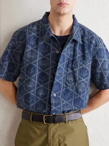 RRL Printed Linen and Cotton-Blend Shirt - Men | Thumbnail 5 RRL Printed Linen and Cotton-Blend Shirt - Men | Thumbnail 5
