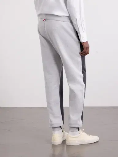 Thom Browne Tapered Striped Cotton-Jersey Sweatpants - Men | Thumbnail 4 Thom Browne Tapered Striped Cotton-Jersey Sweatpants - Men | Thumbnail 4