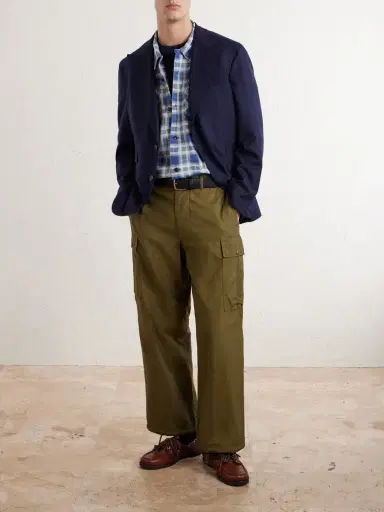 RRL Checked Brushed Cotton Shirt - Men | Thumbnail 2 RRL Checked Brushed Cotton Shirt - Men | Thumbnail 2