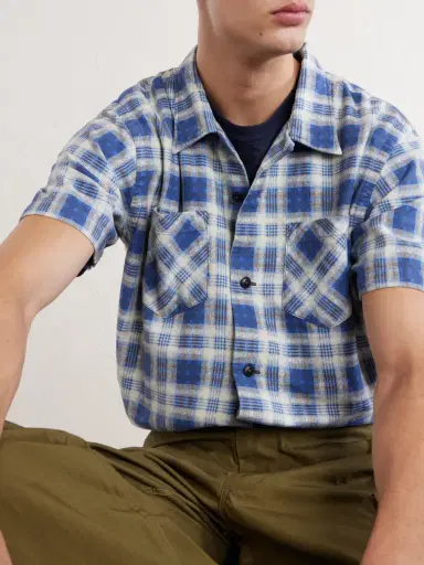 RRL Checked Brushed Cotton Shirt - Men | Thumbnail 5 RRL Checked Brushed Cotton Shirt - Men | Thumbnail 5