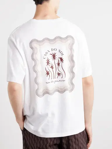 Frescobol Carioca Dinis Printed Cotton-Jersey T-Shirt - Men | Thumbnail 4 Frescobol Carioca Dinis Printed Cotton-Jersey T-Shirt - Men | Thumbnail 4