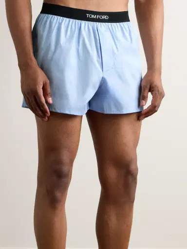 Tom Ford Stretch-Cotton Poplin Boxer Shorts - Men | Thumbnail 2 Tom Ford Stretch-Cotton Poplin Boxer Shorts - Men | Thumbnail 2