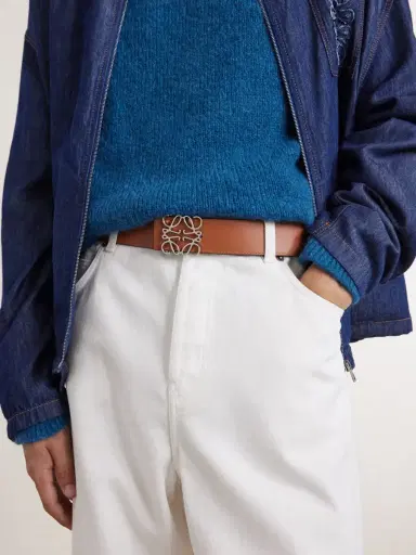 Loewe 4cm Anagram Reversible Leather Belt - Men | Thumbnail 3 Loewe 4cm Anagram Reversible Leather Belt - Men | Thumbnail 3