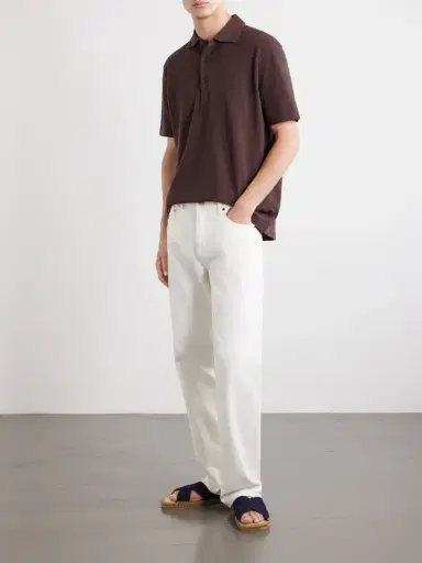 Frescobol Carioca Luca Organic Cotton Piqué Polo Shirt - Men | Thumbnail 2 Frescobol Carioca Luca Organic Cotton Piqué Polo Shirt - Men | Thumbnail 2