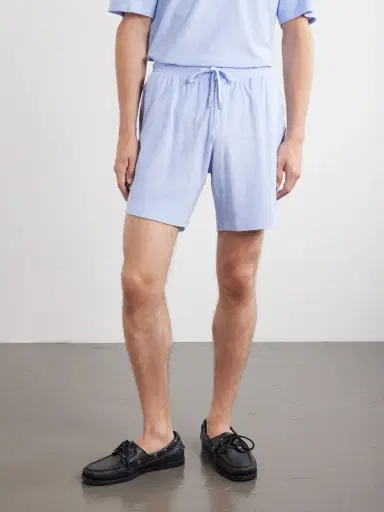 Frescobol Carioca Augusto Terry Cotton and Linen Blend Shorts - Men | Thumbnail 3 Frescobol Carioca Augusto Terry Cotton and Linen Blend Shorts - Men | Thumbnail 3