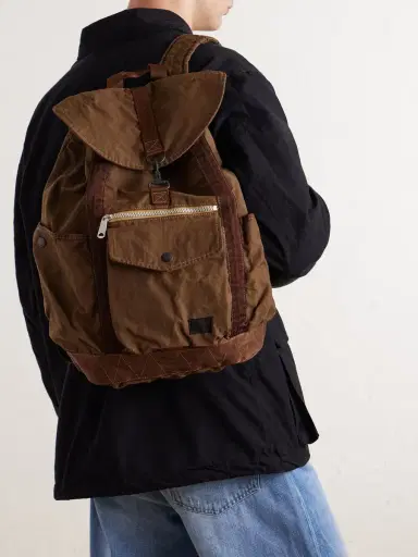 Porter-Yoshida and Co Crag Canvas Backpack - Men | Thumbnail 3 Porter-Yoshida and Co Crag Canvas Backpack - Men | Thumbnail 3