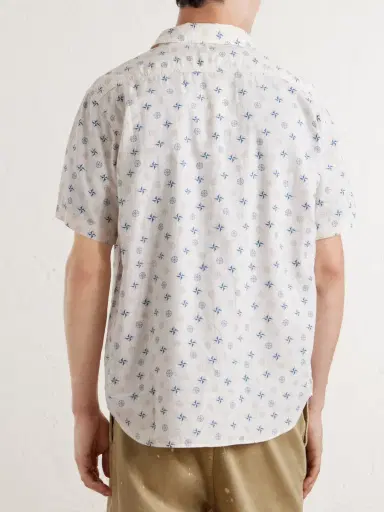 RRL Printed Linen and Cotton-Blend Shirt - Men | Thumbnail 4 RRL Printed Linen and Cotton-Blend Shirt - Men | Thumbnail 4