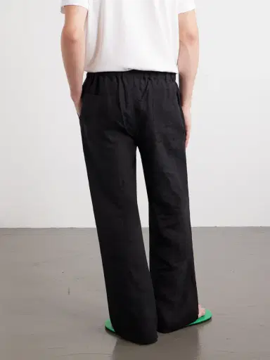 Cherry Los Angeles Wide-Leg Linen Trousers - Men | Thumbnail 4 Cherry Los Angeles Wide-Leg Linen Trousers - Men | Thumbnail 4