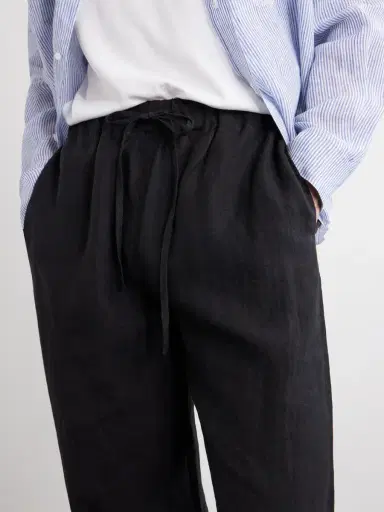 Cherry Los Angeles Wide-Leg Linen Trousers - Men | Thumbnail 5 Cherry Los Angeles Wide-Leg Linen Trousers - Men | Thumbnail 5