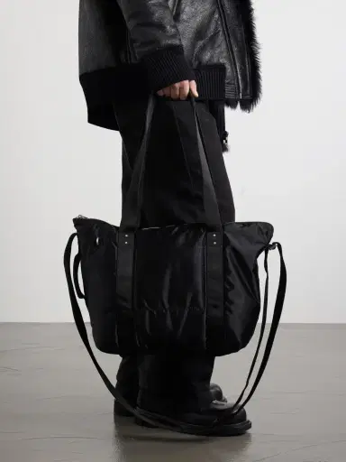 Rick Owens Trolley Canvas-Trimmed Shell Tote - Men | Thumbnail 2 Rick Owens Trolley Canvas-Trimmed Shell Tote - Men | Thumbnail 2