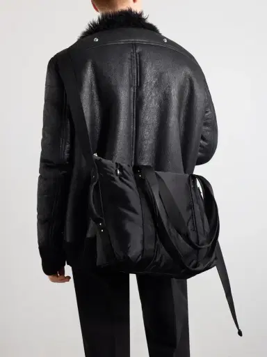 Rick Owens Trolley Canvas-Trimmed Shell Tote - Men | Thumbnail 3 Rick Owens Trolley Canvas-Trimmed Shell Tote - Men | Thumbnail 3