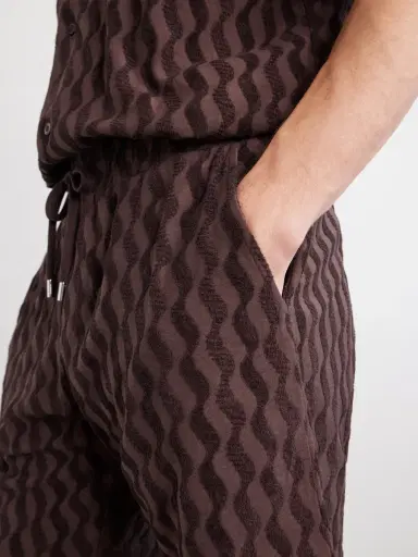 Frescobol Carioca Augusto Cotton and Linen-Blend Jacquard Terry Shorts - Men | Thumbnail 5 Frescobol Carioca Augusto Cotton and Linen-Blend Jacquard Terry Shorts - Men | Thumbnail 5