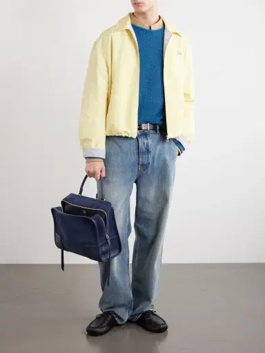 Loewe Amazona 180 Leather-Trimmed Suede Tote Bag - Men | Thumbnail 2 Loewe Amazona 180 Leather-Trimmed Suede Tote Bag - Men | Thumbnail 2