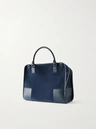 Loewe Amazona 180 Leather-Trimmed Suede Tote Bag - Men | Thumbnail 4 Loewe Amazona 180 Leather-Trimmed Suede Tote Bag - Men | Thumbnail 4