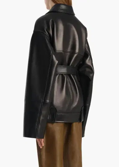 Khaite Alder Jacket In Black Leather | Thumbnail 4 Khaite Alder Jacket In Black Leather | Thumbnail 4