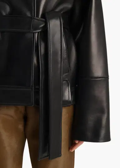 Khaite Alder Jacket In Black Leather | Thumbnail 5 Khaite Alder Jacket In Black Leather | Thumbnail 5