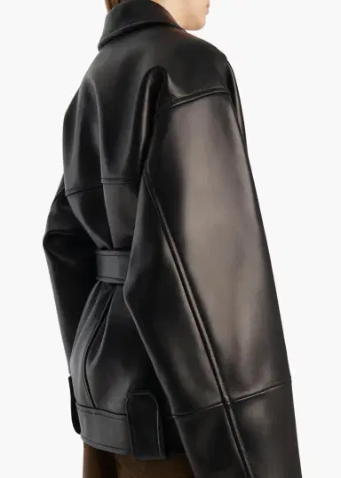Khaite Alder Jacket In Black Leather | Thumbnail 6 Khaite Alder Jacket In Black Leather | Thumbnail 6